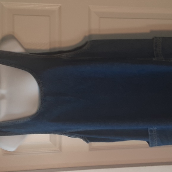 * J.L N.Y DENIM MAXI DRESS, SIZE MEDIUM - Picture 2 of 9